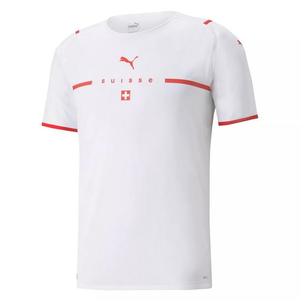 Thailande Maillot Football Suisse Exterieur 2021 Blanc